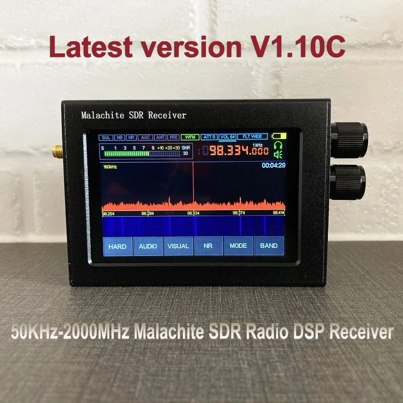 V1.10C 50Khz-2GHz Malachite SDR Radio Update Software Malahit DSP SDR Receiver/3.5