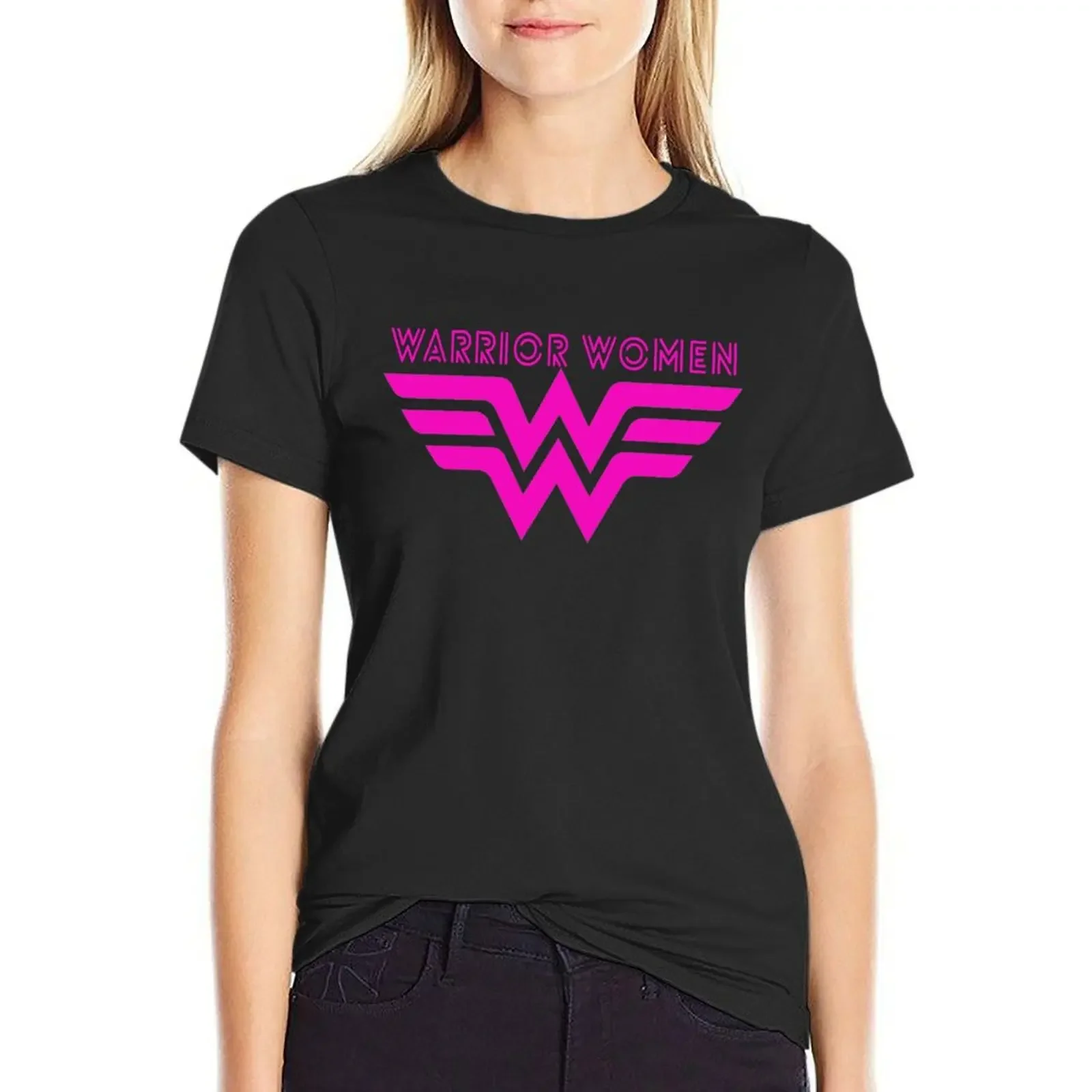 

WW Pink T-Shirt customs customs design your own vintage funnys western t-shirt dress for Women