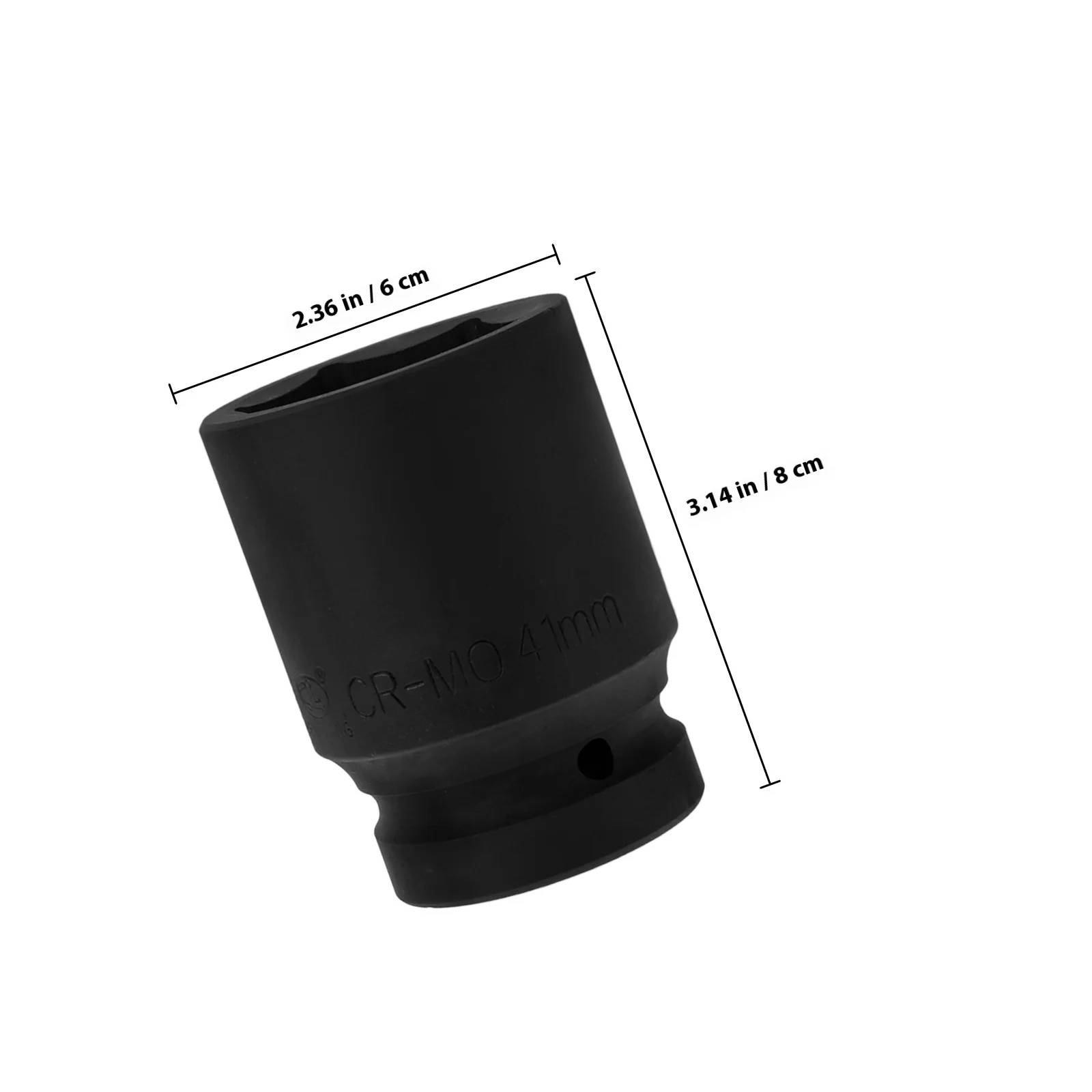 Pièces 1 pouce prise d'impact d'entraînement 41Mm métrique en acier allié Double tête épaissi pilote d'impact pneumatique outil de réparation automobile prise 1