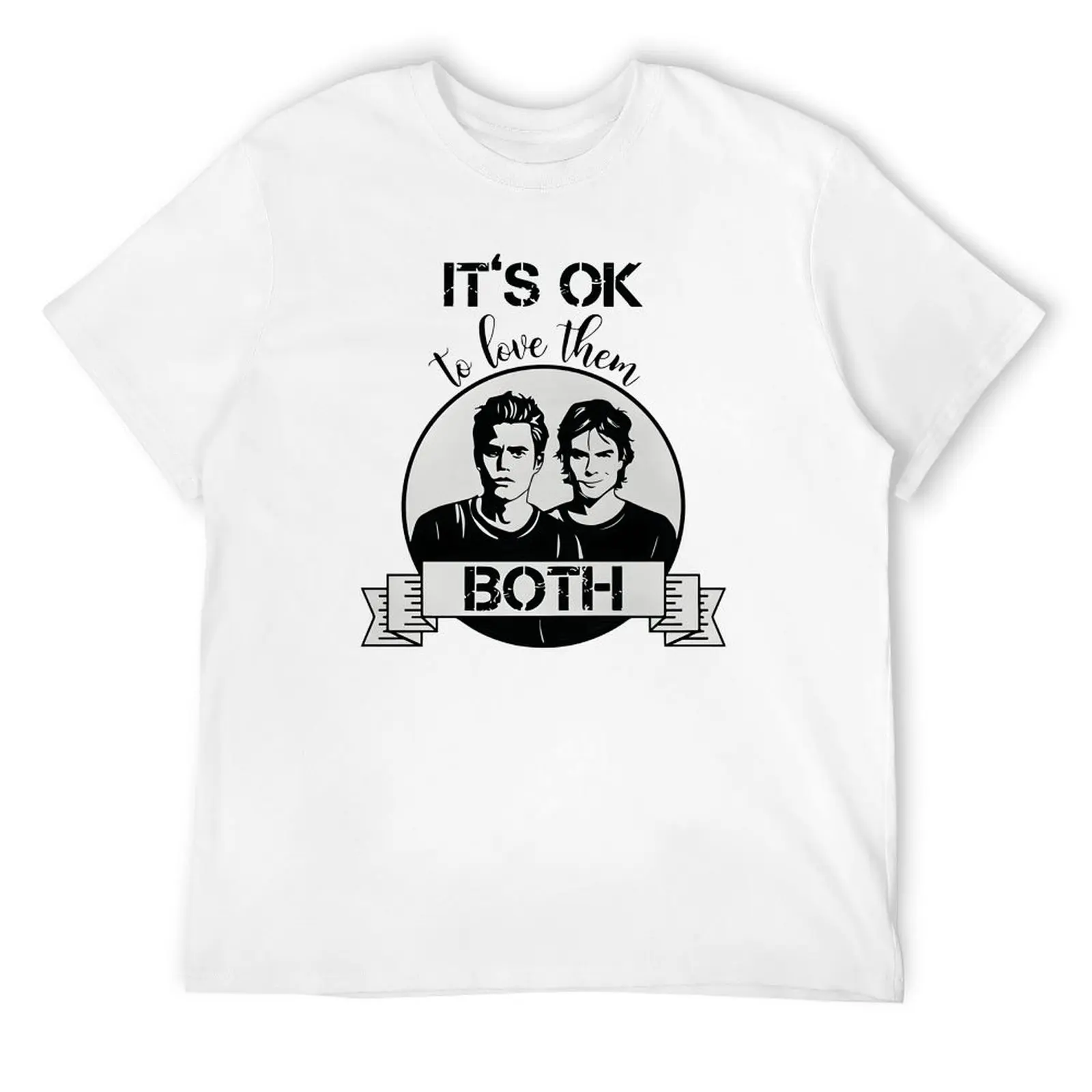 تي شيرت It's OK Love Both Brothers تي شيرت بحركة جديدة تي شيرت لطيف للمنزل مضحك مقاس أوروبي