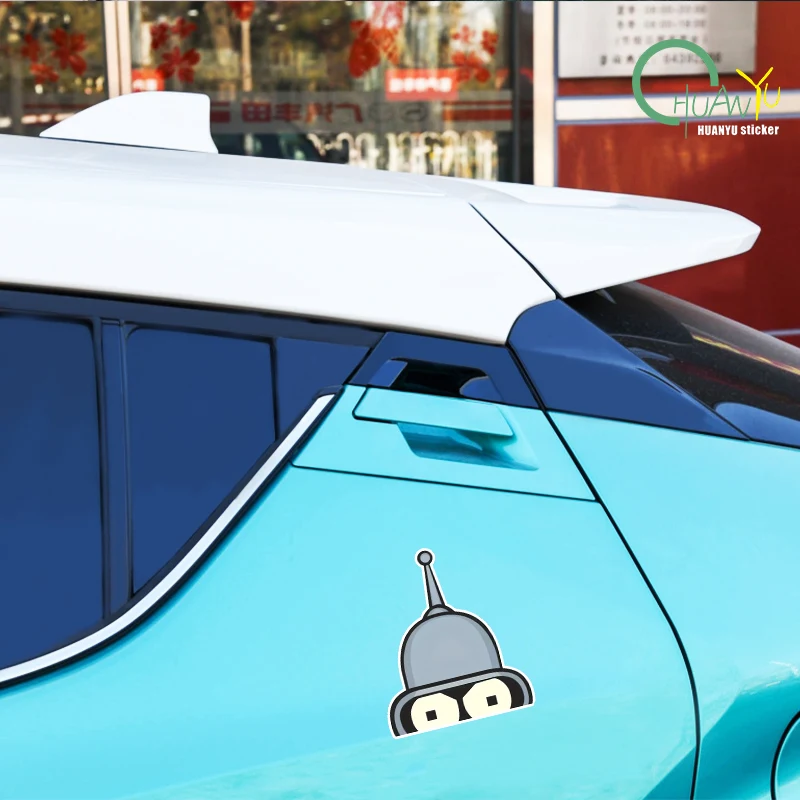 Bender-Face-Futurama\'s Sticker Cartoon Vinyl for Cars Trucks Laptops