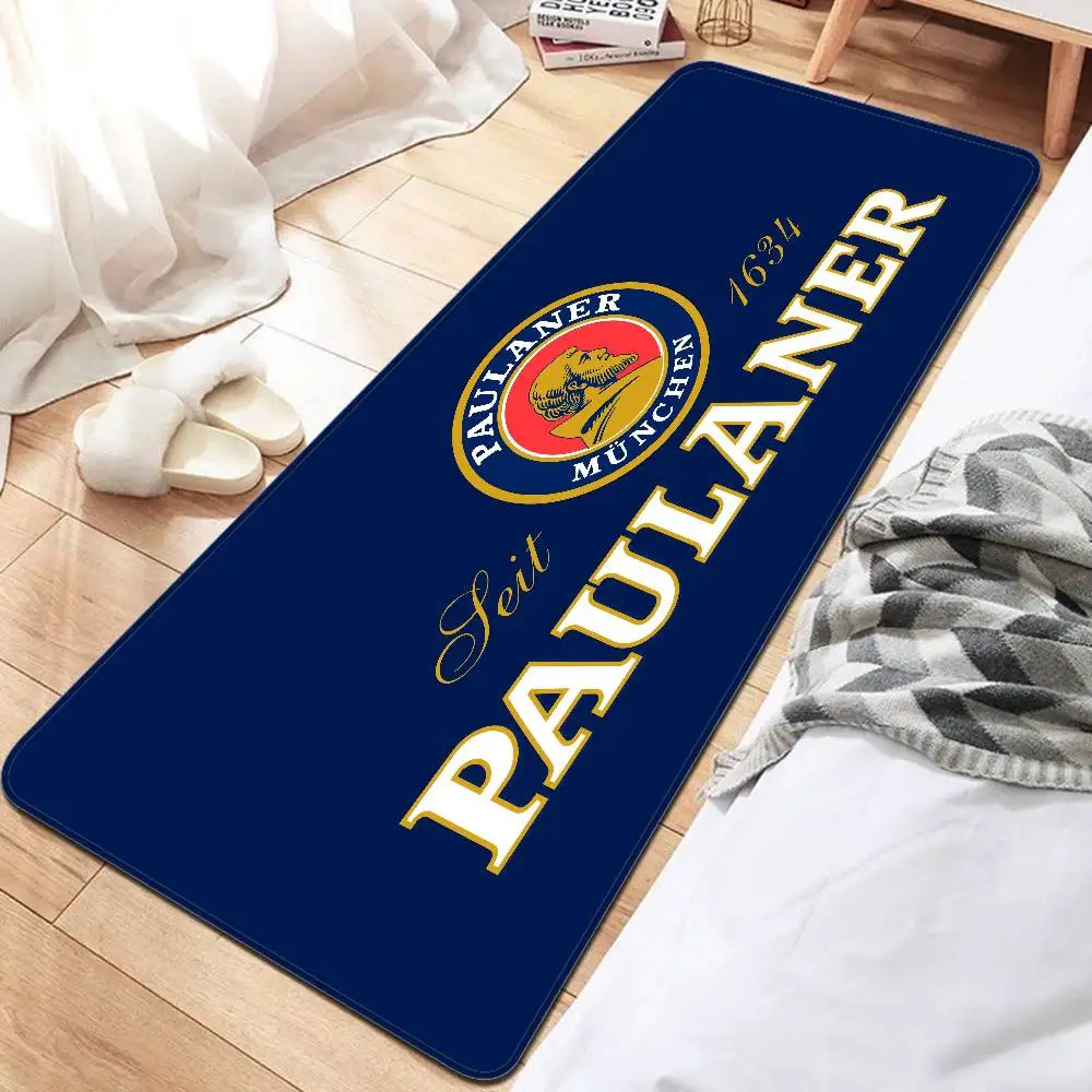 German Beer P-Paulaners Room Mats Retro Multiple Choice Living Room Kitchen Rug Non-Slip Welcome Rug