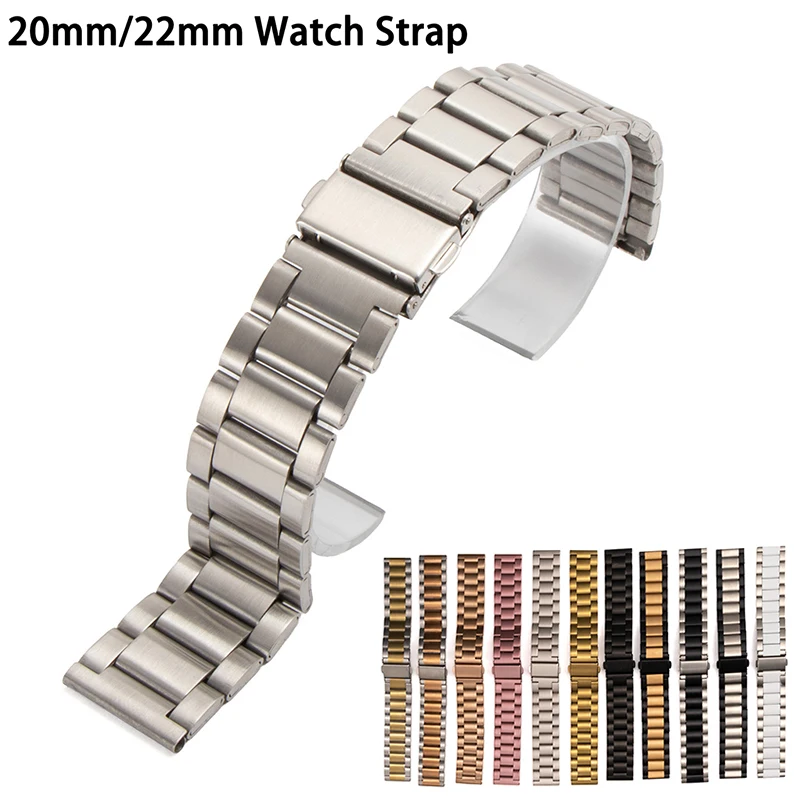 20mm 22mm Edelstahl-Armband für Samsung Galaxy Watch 7 6 5 4 40mm 44mm Metall-Armband für Huawei Watch GT6/5 46mm