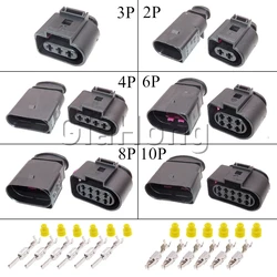 1 Set 2/3/4/6/8/10 Way 1J0973724 1J0973723 Male Female Butt Plug for VW Aud Car Headlight Socket AC Assembly1J0973722 1J0973733