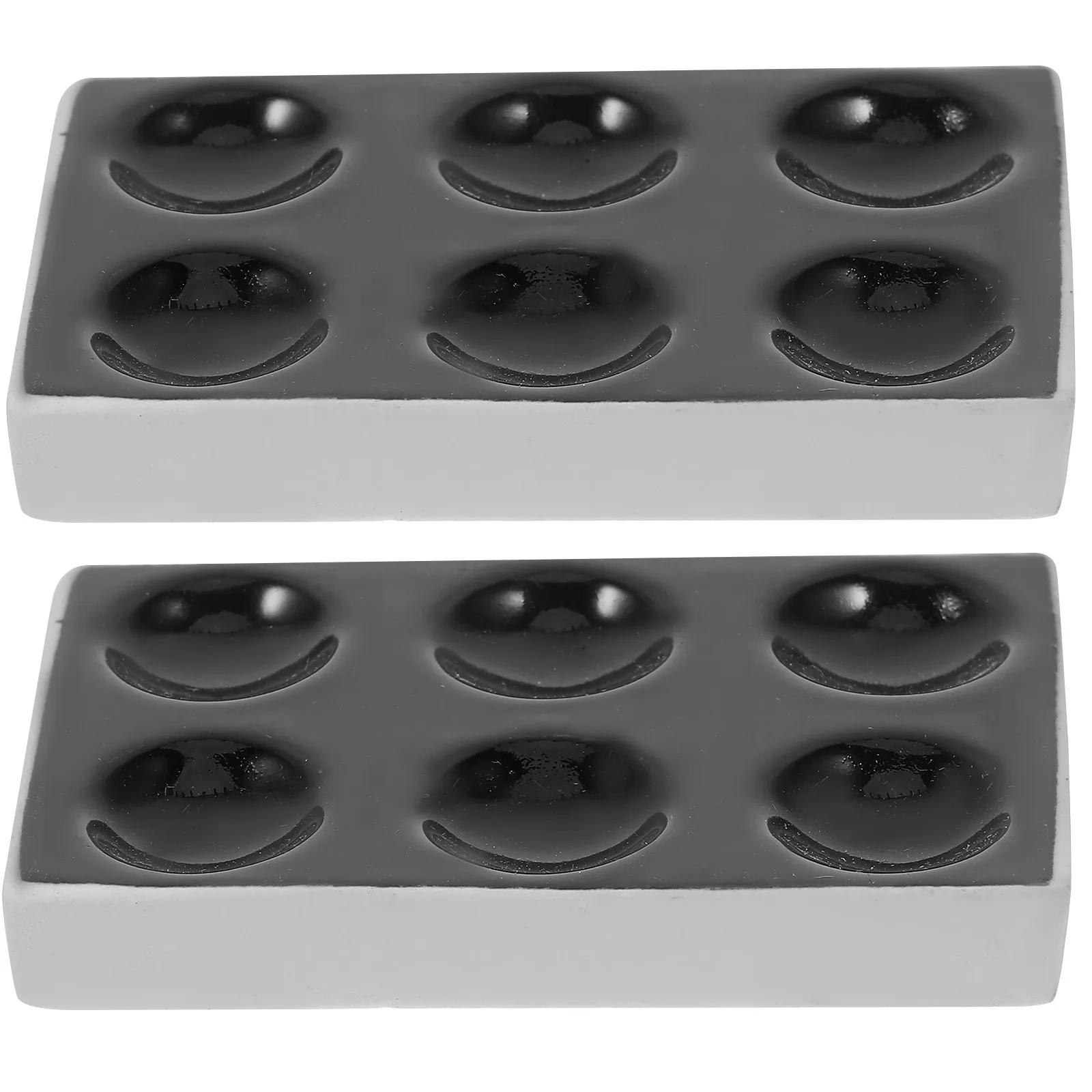 Assiettes en céramique à surface lisse, 2 pièces, pour expériences scientifiques, réactions chimiques, assiettes de réaction en porcelaine, laboratoire