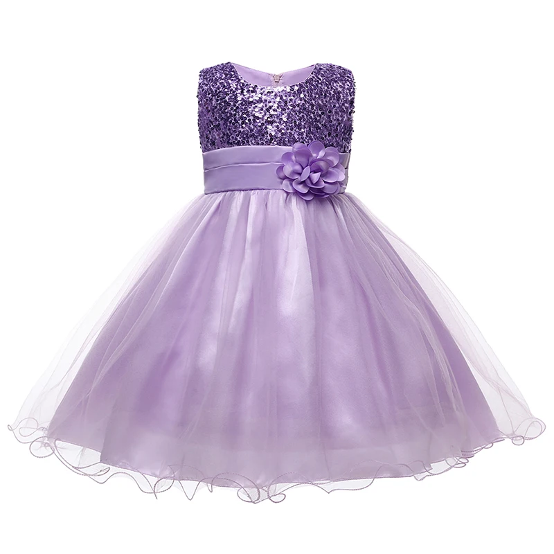 Baby Girl Clothes for Summer 2-12 Years Birthday Party Princess Dress Sequin Elegant Toddler Girls Dresses Wedding Girls Dress