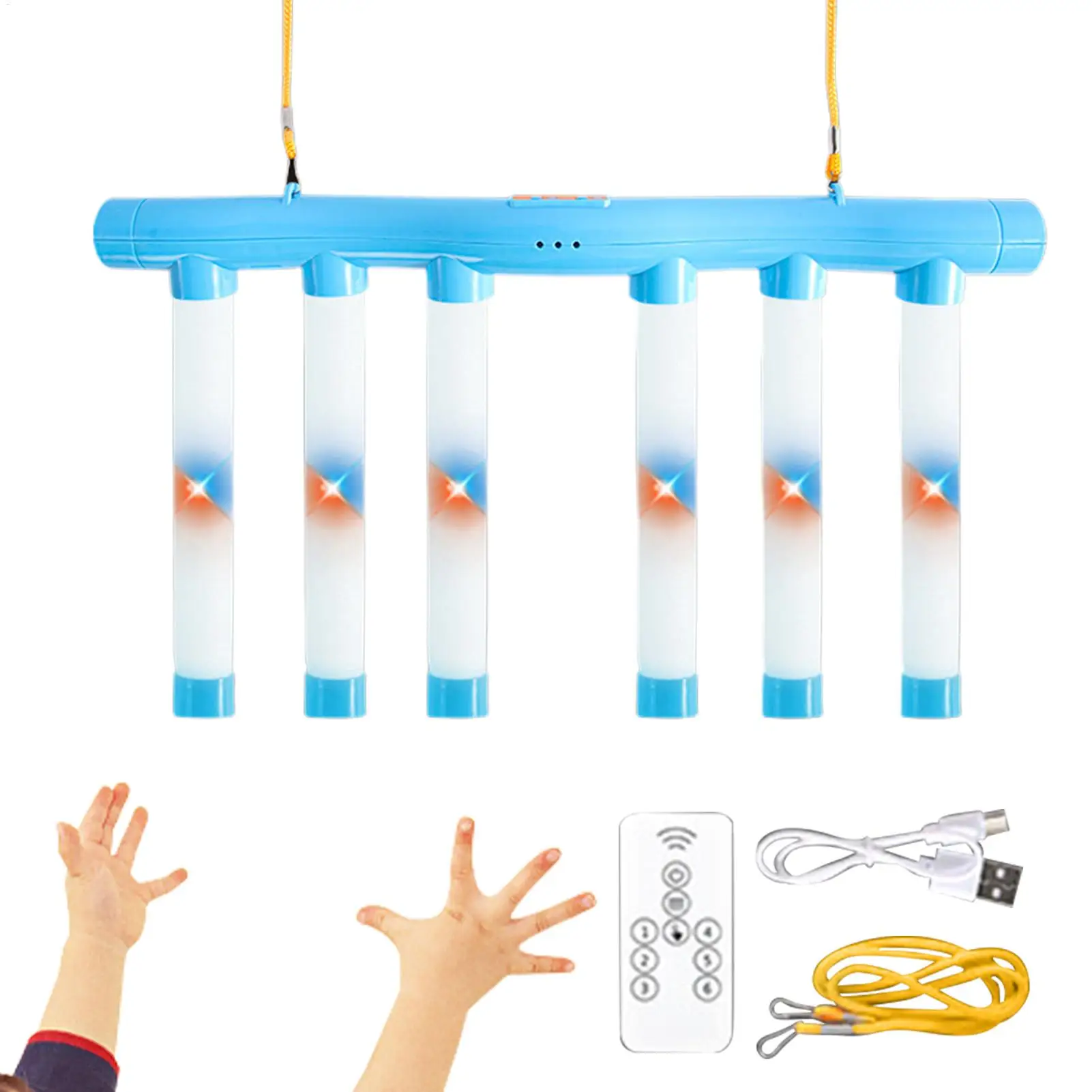 Hand Eye Coordination Training Toy Compact With Remote-Control And Colorful Light Falling Sticks Reaction Time Trainer For Men
