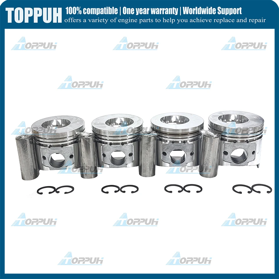 4TNE86 4 set STD Piston Kit For Yanmar