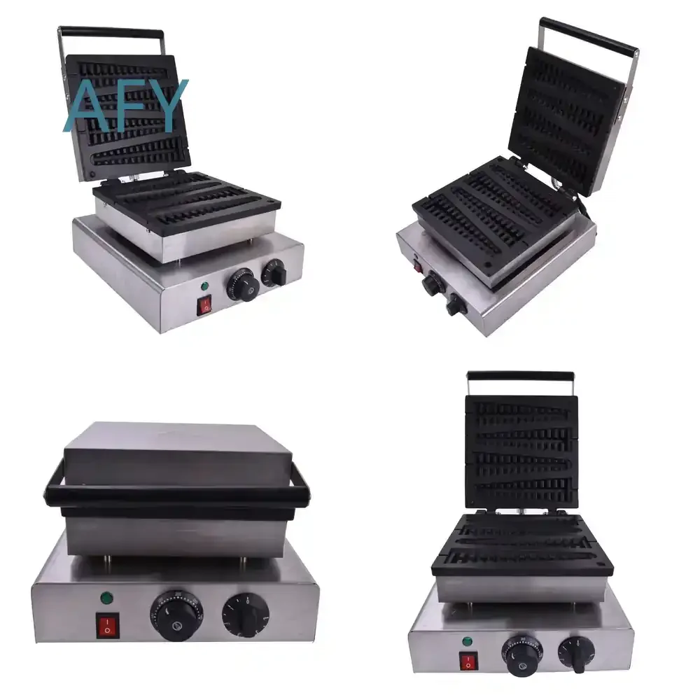 Lolly Waffle Maker for Home Use Hot Selling Electric Steel Muffin Maker Bread Maker Fish Shaped Lolly Pop Machine for Small