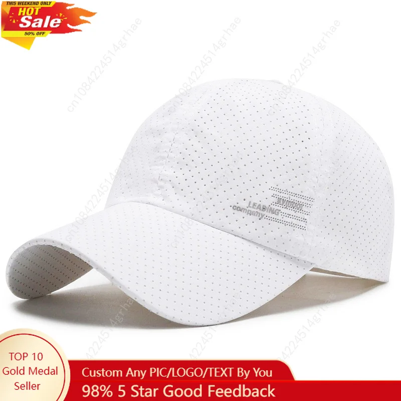 Quick Dry Mesh Baseball Cap for Men - Waterproof and Breathable - Perfect for Outdoor Sports and Gifts