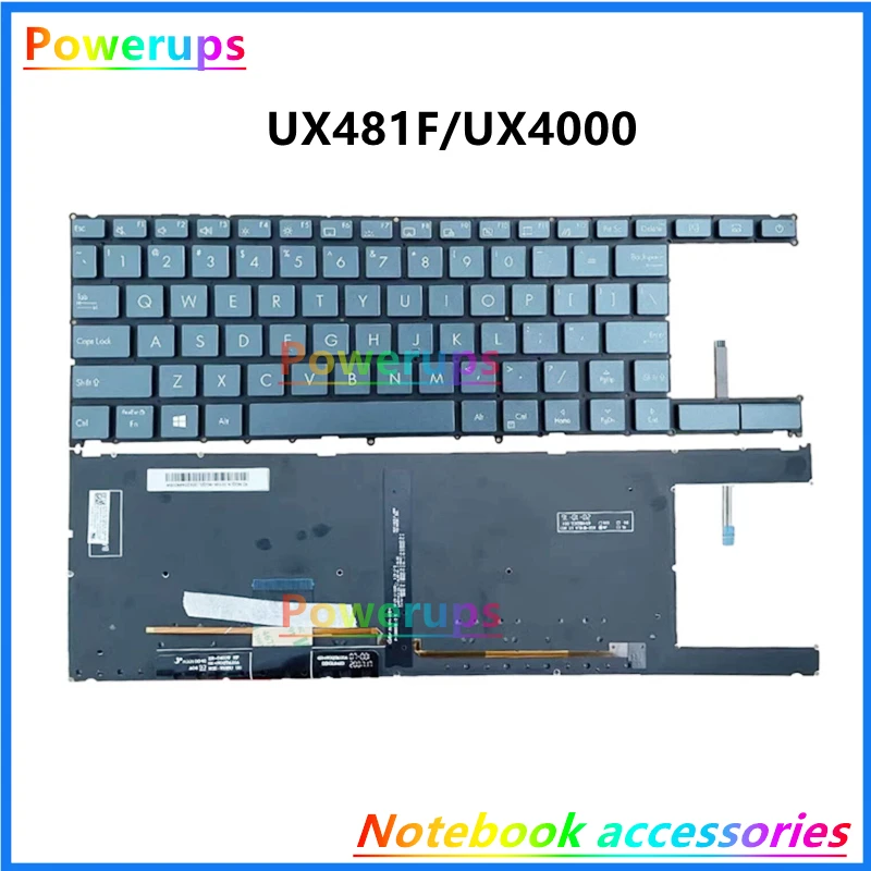 New Original Laptop/Notebook US Backlight Keyboard For Asus Lingyao X2 Duo UX4000 UX481 UX481F UX481FL NSK-W10BU XR-6400W