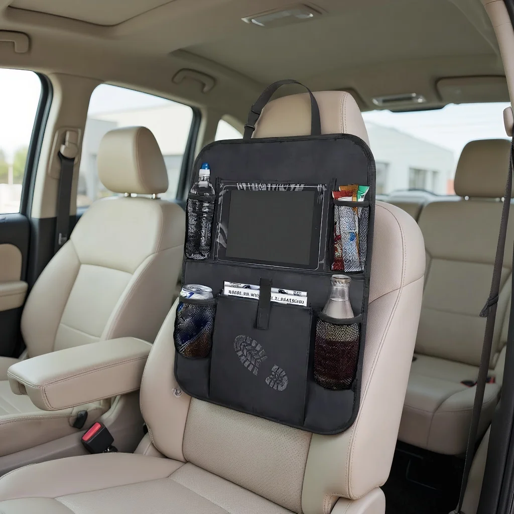 

Многофункциональный органайзер для автомобильного сиденья: сумка для хранения на спине из ткани Оксфорд с держателем для планшета