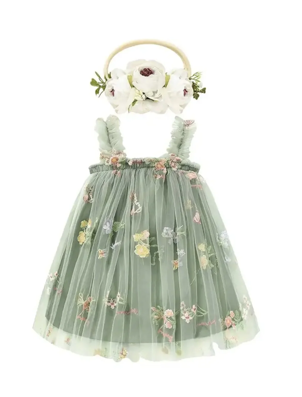 Quality Baby Girl Dress Cute Fluffy Mesh Halter TUTU Baby Dress Sweet Baby Girl Clothes Cute Princess Party Frock Kids Birthday