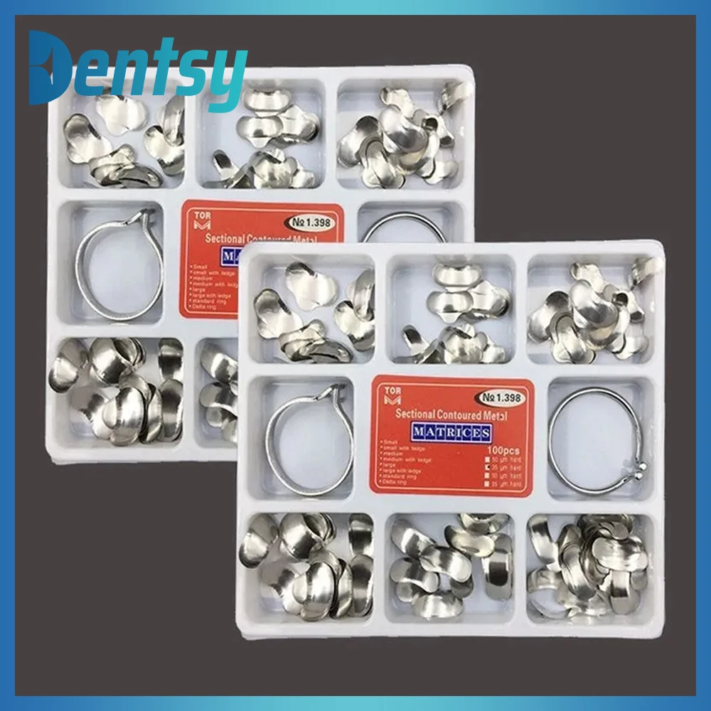 

1000 шт./10 наборов: Секционные контурные металлические кольца (Дельта-кольца, Стандартные кольца) – Стоматологические расходные материалы