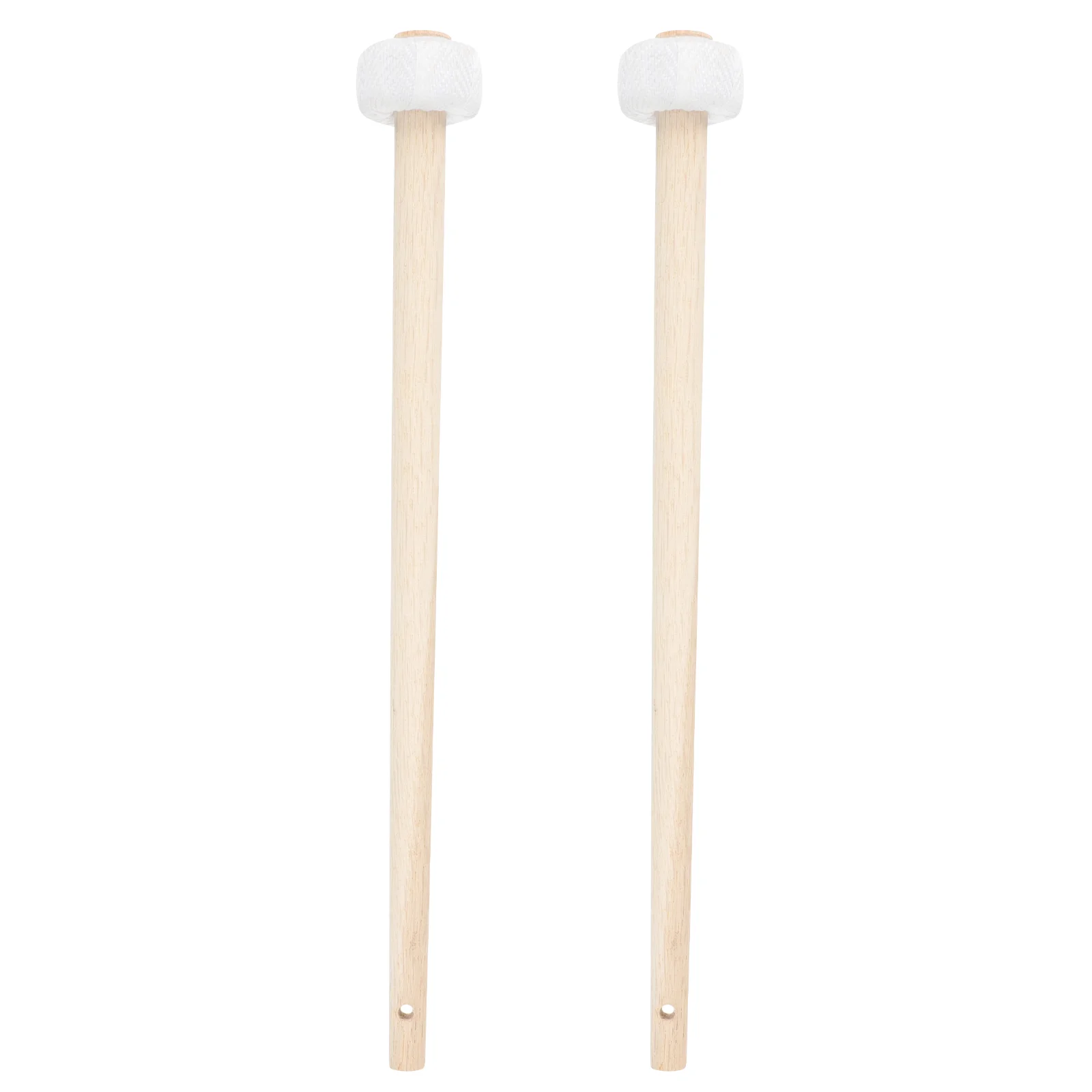 2 Pcs Gong Hammer Mallet Drumsticks Small Wood Hammers for Percussion Mallets Wooden Parts Man