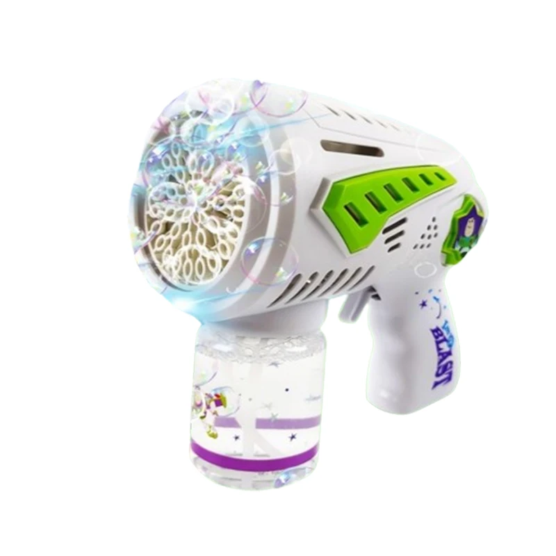 2024ใหม่ปืนเป่าฟองสบู่อัตโนมัติ Disney Buzz Lightyear kado ulang tahun เด็กหญิงเด็กชาย