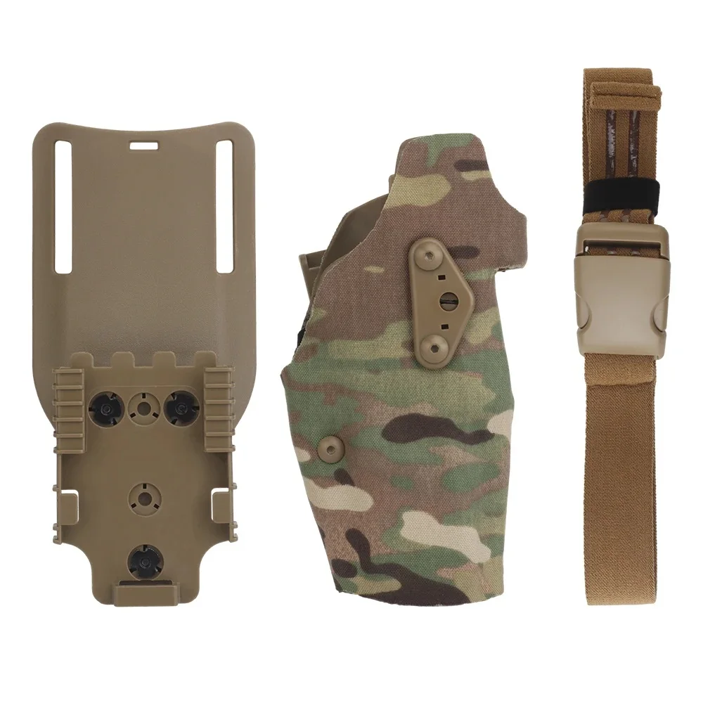 

Glock Pistol Holster G17 Kydex With Drop Leg QLS Quick-draw Platform for Hunting Militarily Airsoft Mag Tactical Accessories