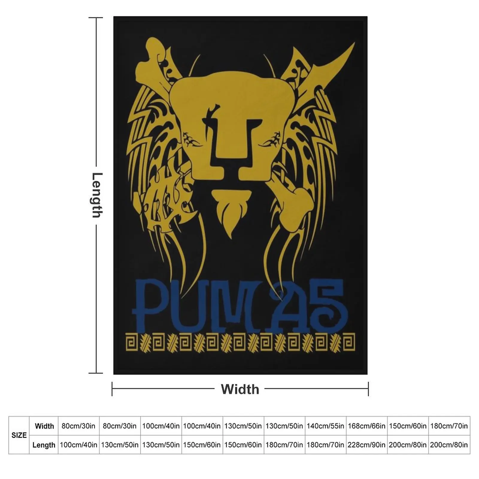 Pumas Throw Blanket couch cozy soft plush fuzzy picnic outdoor blanket
