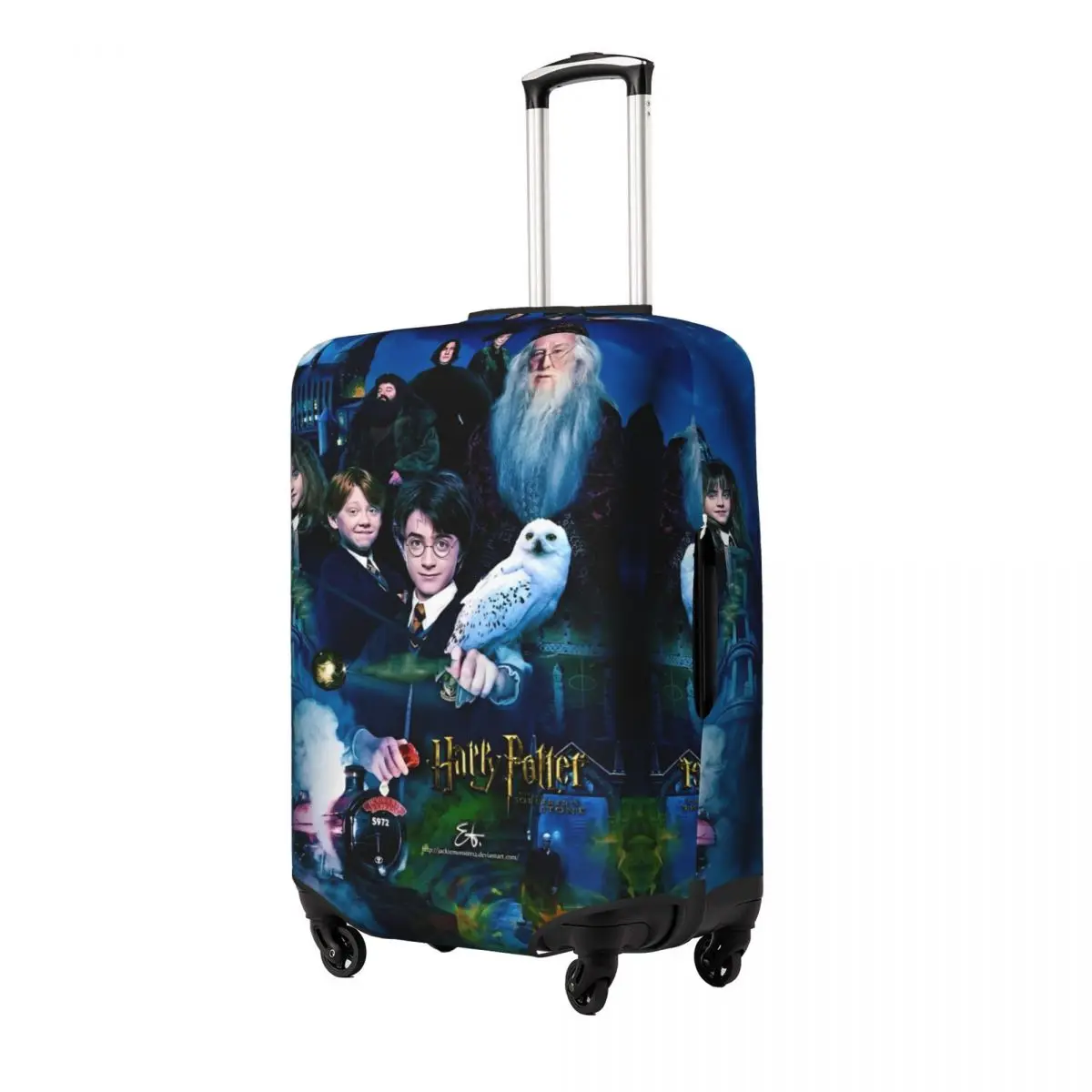 H-HARRY P-POTTER Movie Suitcase Cover Travel Flight Fun Luggage Accesories Protector