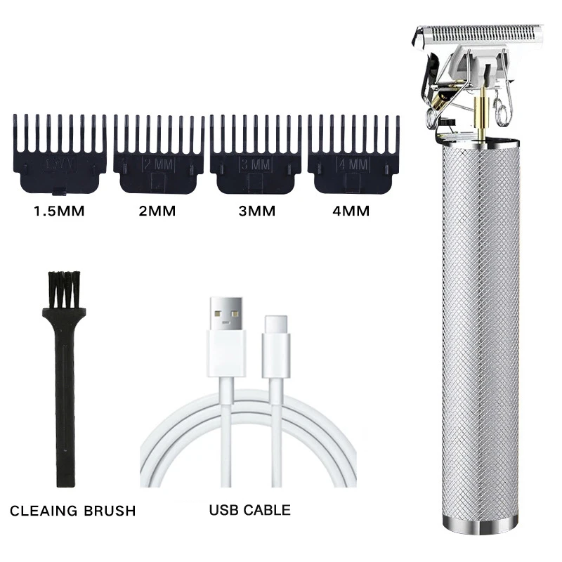 Vintage Haarschneidemaschine Akku-Trimmer tragbare USB-Schnelllade-Haarschneidemaschine Elektrorasierer Friseur Barber