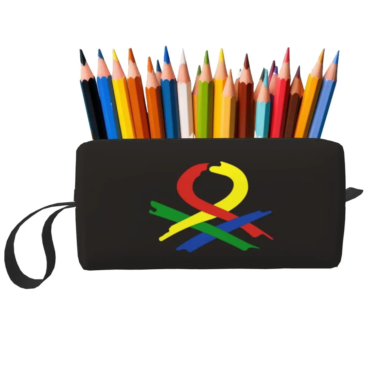 United Colors Of Benetton Bolsa de maquiagem, organizador de cosméticos, kit de armazenamento, bolsa de viagem para mulheres, estojo de lápis