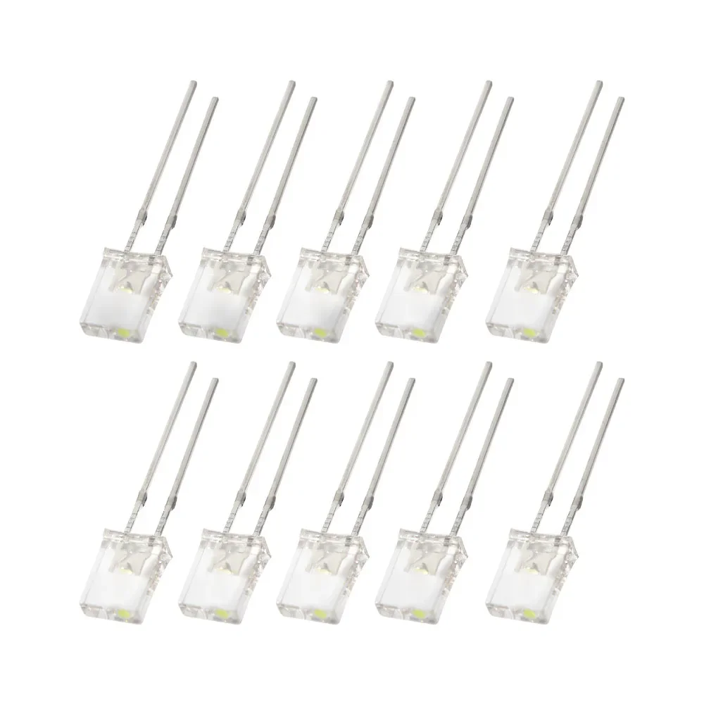 50PCS 2*5*7MM LED Diode Transparent LED Lights Diodes Kit 2x5x7mm Red Yellow Blue Green White Electronic Components