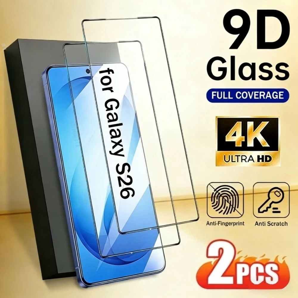 

2Pcs Ultra Clear Screen Protector for Samsung Galaxy S26 S25 S24 Ultra S23 S22 S21 Plus S24 S25 FE Anti-Scratch Tempered Glass