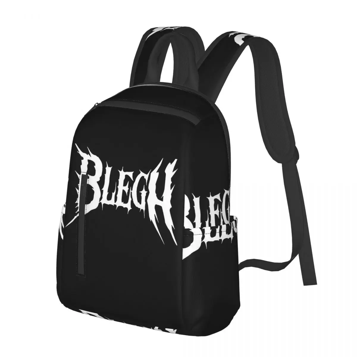 Blegh Heavy Metal Metalcore Deathcore Student Backpack School Bag Hiking Travel Daypack for Men Women Bookbag Shoulder Bags