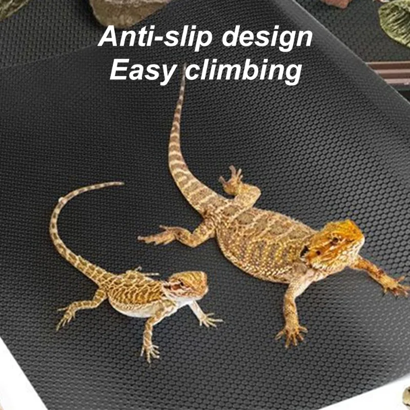 Reptilien-Terrarium-Liner-Tankbettwäsche für bärtiger Drache, Leopard, Gecko, Schlangenschildkröte, leicht zu schneidende Amphibienkäfig-Matte, Pad, Teppichbasis – Detail 7