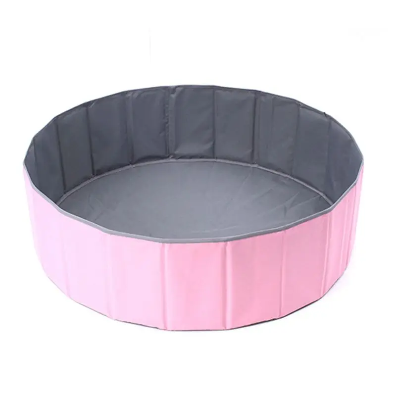 A58Z 1Pc Portable Game Pool, Foldable Ocean Ball Game House, with Storage Bag, Indoor and Outdoor Play (Excluding Balls) Pink