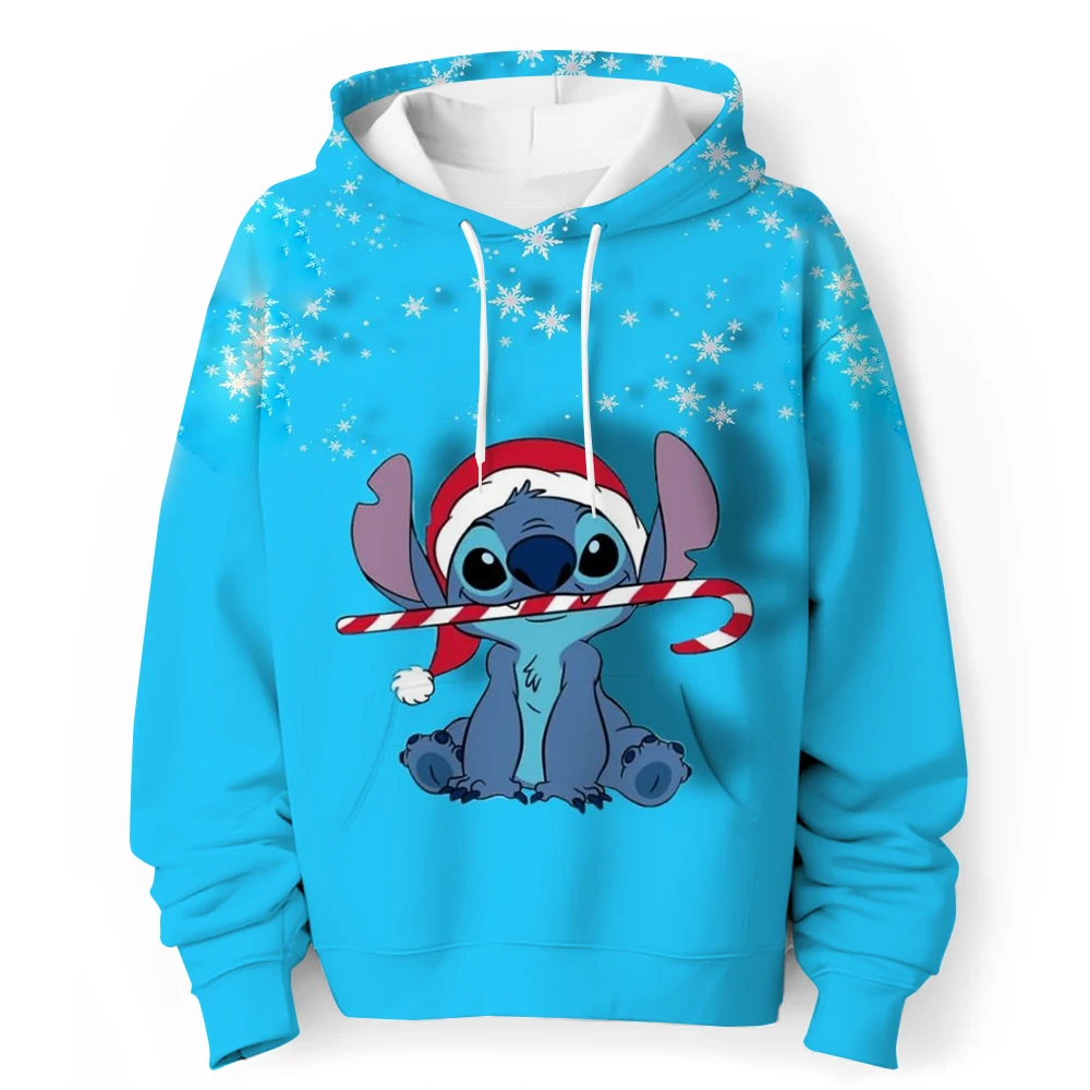 Kawaii Lilo Stitch 4-14 Year Children Anime Sweatshirt Boys Girls Lovely Stitch Hoodies Boys Clothes Print Cartoon Graphic Kids