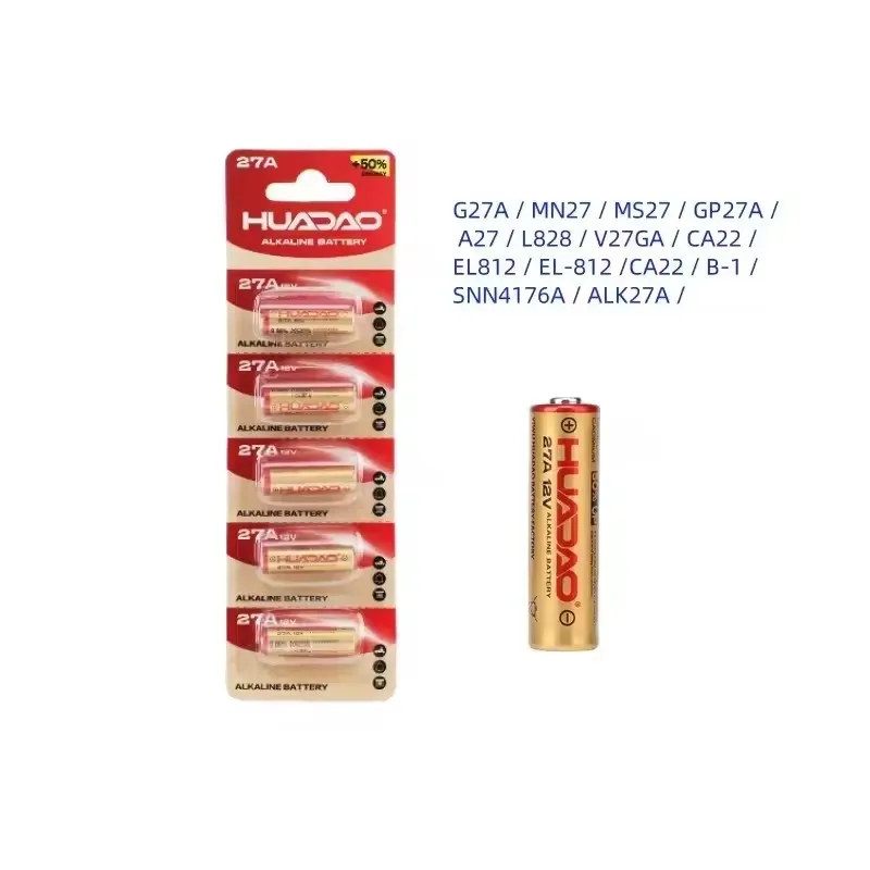 12V 23A 27A Alkaline Battery Long Lasting Power, 5-60PCS Set for Remote Doorbell Toys Flashlight Garage, A23 E23A K23A L1028