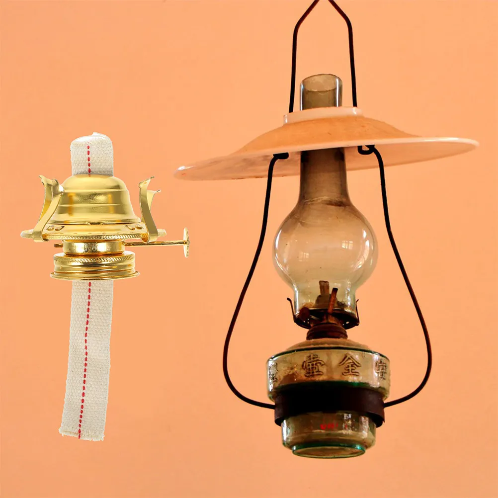 3pcs Lamp Accessories Oil Lamps Wick Replacement Old Fashioned Aluminum Alloy Holders Lantern Home Outdoor Retro Decor