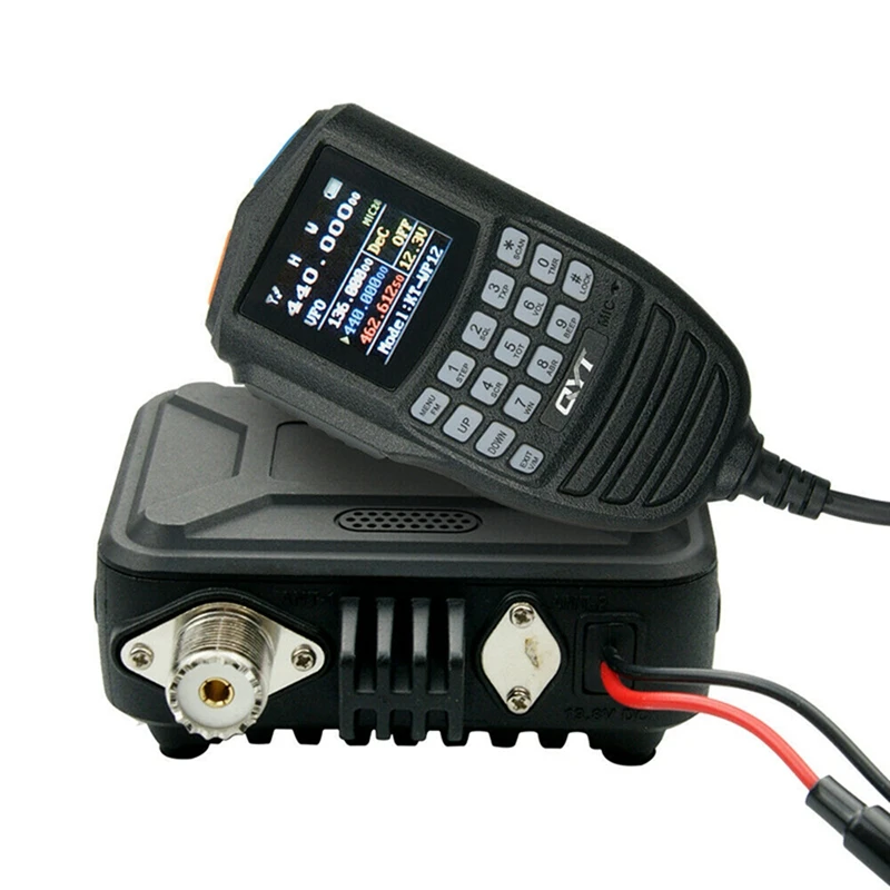 New WP-12 Mini Mobile Radio FM Transceiver 25W 200 Channels VHF UHF Dual Band Car Radio Station