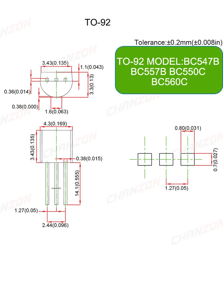 50Pcs (25pcsx2) Bc547B Bc557B 2Sb647A 2Sd667A Bc550C Bc560C TO92 TO92L Original NPN PNP Transistor  integrated circuit