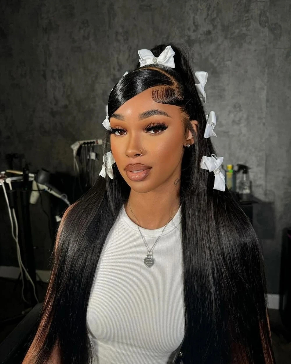 Upgrade Ultra-thin Invisi Drawstring 250% Bone Straight 360 Full Lace Frontal Wigs Vietnamese Raw Hair Long Natural Black Wigs