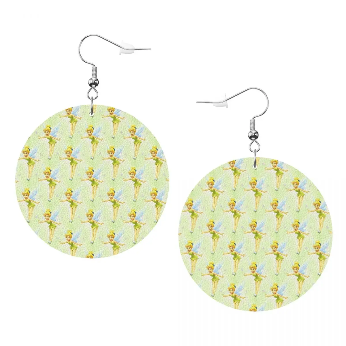 

Custom Anime Tinker Bell Dangle Drop Earrings Leather Earrings for Women Fashion For Valentine's Day