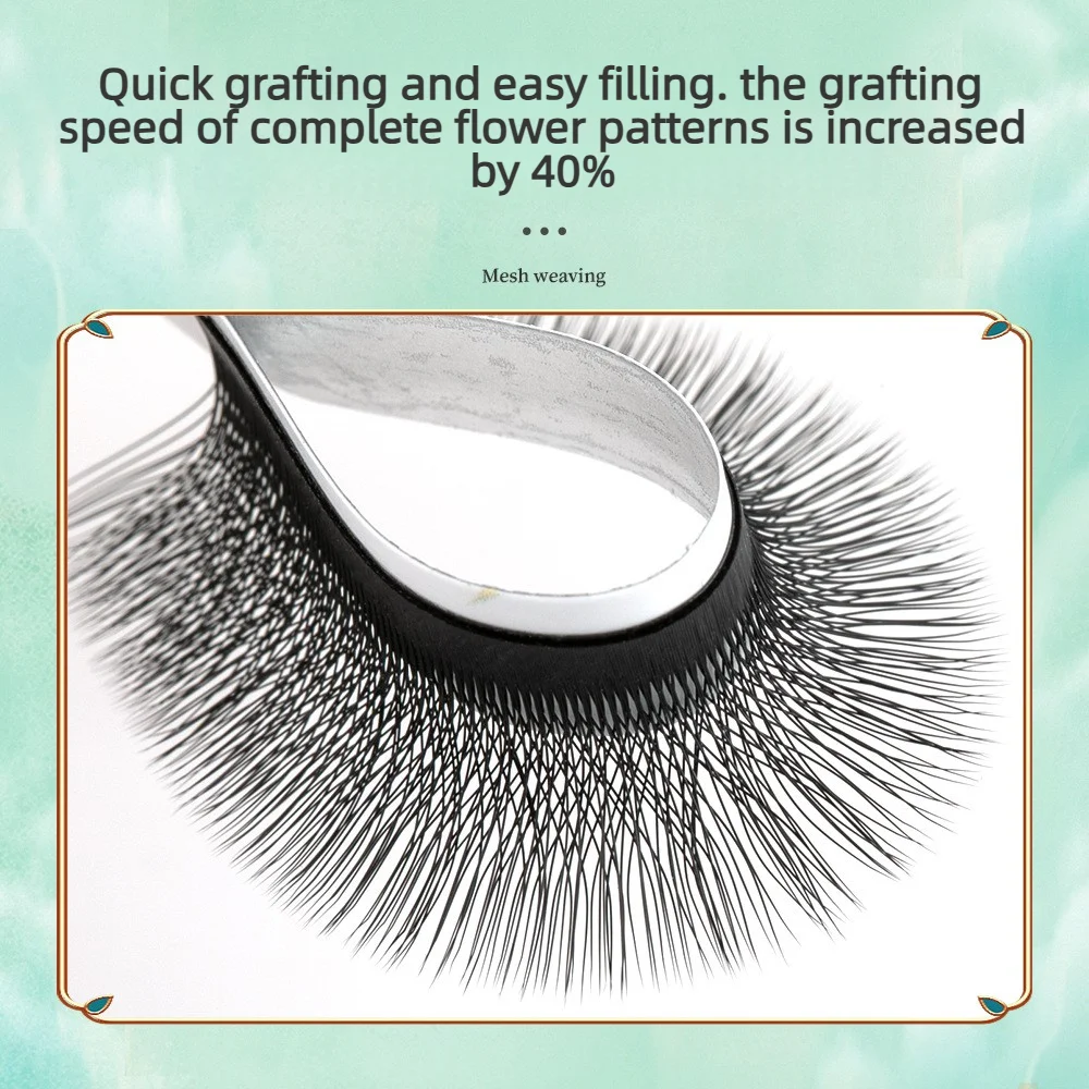 0.05 4D-W Four-leaf Clover Eyelash Extensions YY Non-falling Blooming C D O Curl Quick Extensions for Eyelash Salons
