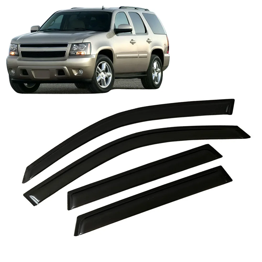 

Black Window Door Visor For Chevrolet chevy tahoe GMT900 2007-2014 2007 2012 Accessories Rain shield Wind Deflector