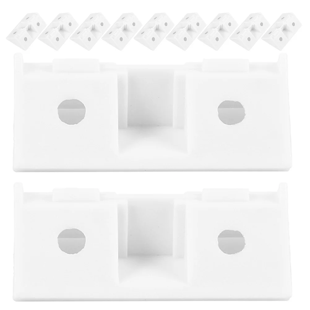 

50 Units Removable Corner Braces Furniture Frame Support Brackets for Cabinet Installation Wall Shelf Angle Connectors