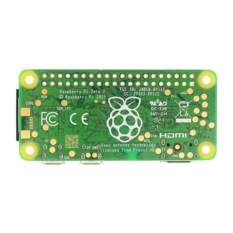 Imagem -06 - Raspberry pi Zero Placa de Desenvolvimento Inteligente Lan sem Fio Quad-core Arm Cortex-a53 Cpu Wifi e Bluetooth 4.2 Ble 2.4ghz 1ghz w