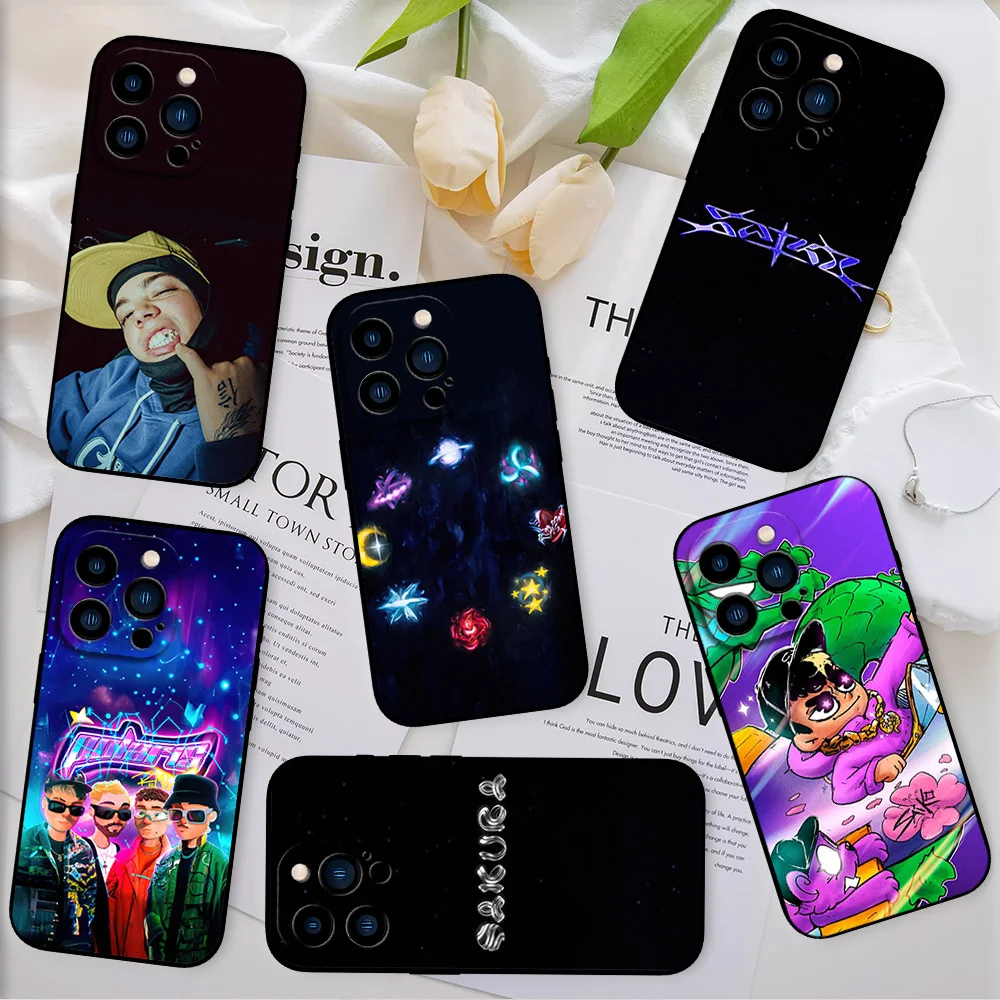 Hot Singer S-Saiko Sakura Music For iPhone 11 12 13 14 15 16 Pro Max Plus Black Soft Case Shell