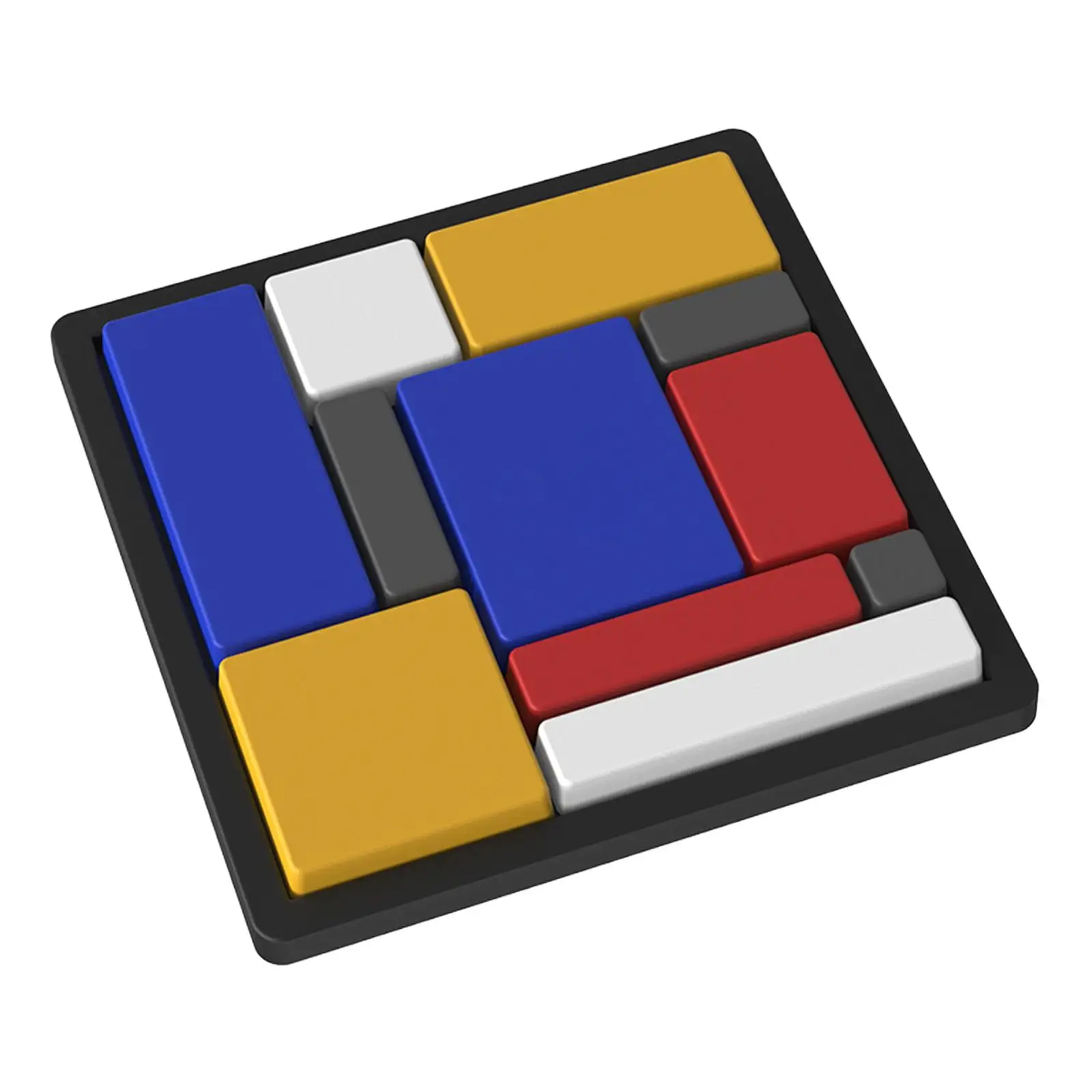Wooden Puzzle Block IQ Brain Teaser Educational Toy for Kids Adults Family Skill Building Geometric Game