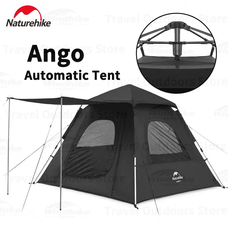 

Naturehike Ango Camping 2-3 Person Automatic Tent 210T Polyester Waterproof 1500mm Four Seasons UPF50+ Quick Open Tent