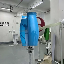 From China Amazon eBay 10000W Vertical Axis Wind Turbine Generator 2 Blades with MPPT Controller For Home Use