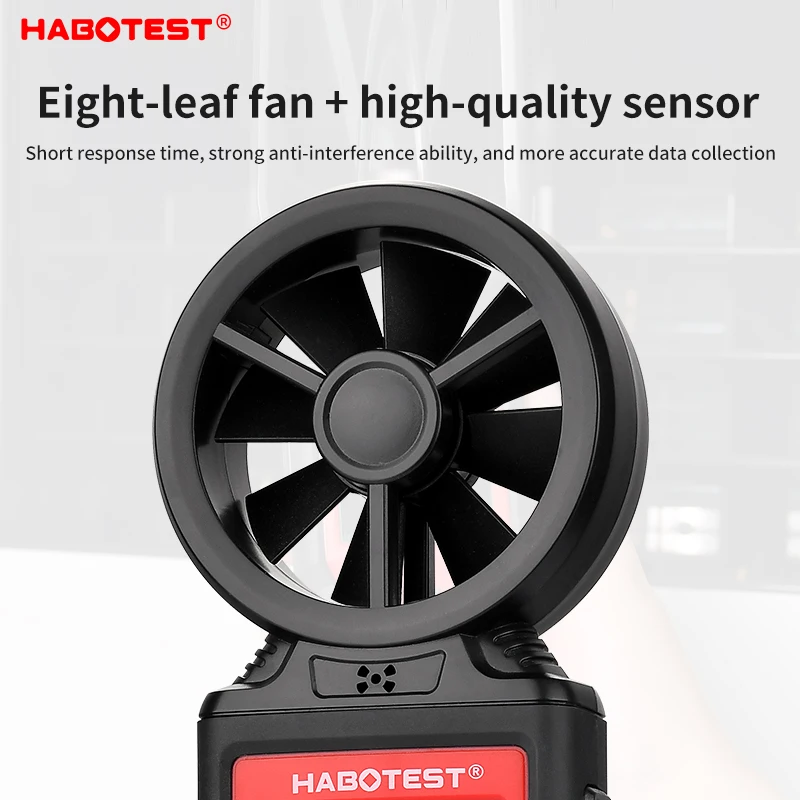 HABOTEST HT625 Digital Anemometer - 0.4-30m/s Professional Wind Speed & Air Volume Gauge, Multi-Functional Air Velocity Tester