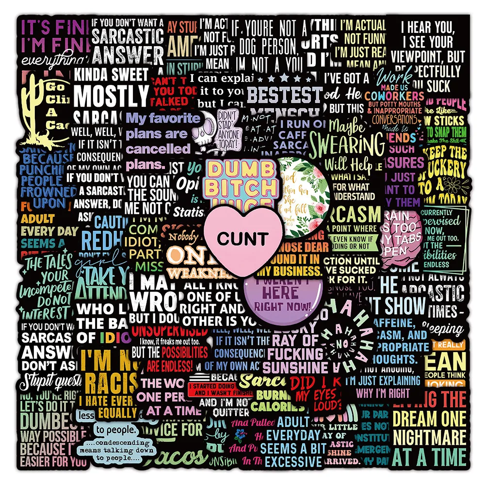 

Набор из 102 наклеек с английскими короткими фразами - Вдохновляющие и мотивирующие цитаты для дневников, чехлов для телефонов, DIY декора, бумажных поделок.