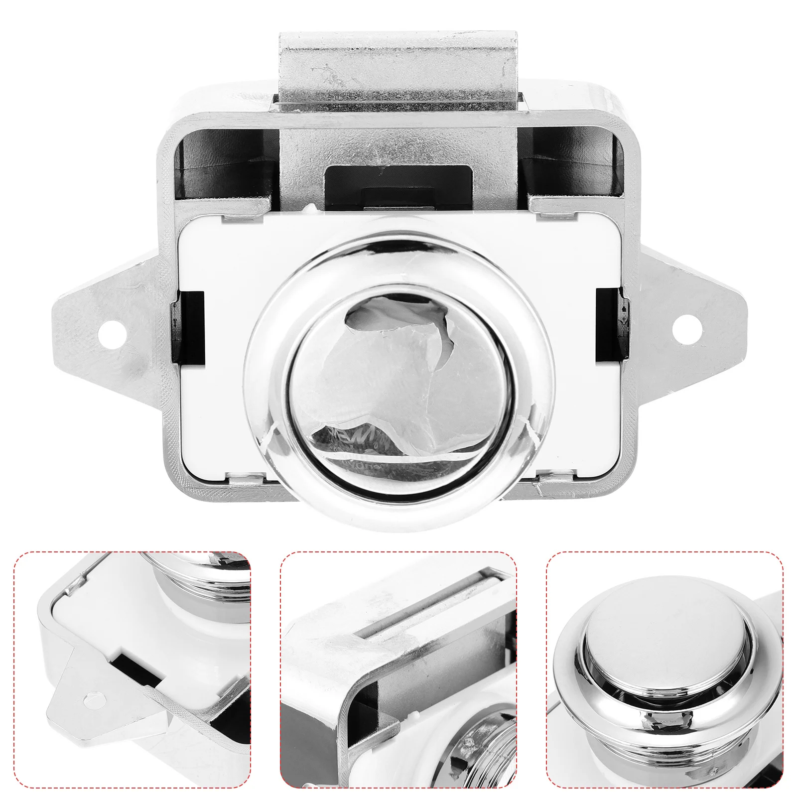 

5 шт. кнопочные замки-защелки из цинкового сплава для дверей, шкафов, мебели, ящиков, фургонов, кемперов