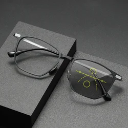 VICKI New Ultralight Aluminum-magnesium Alloy Business Fashion Eyewear Frame Men Can Customize Prescription Multi-focus ZY-20241
