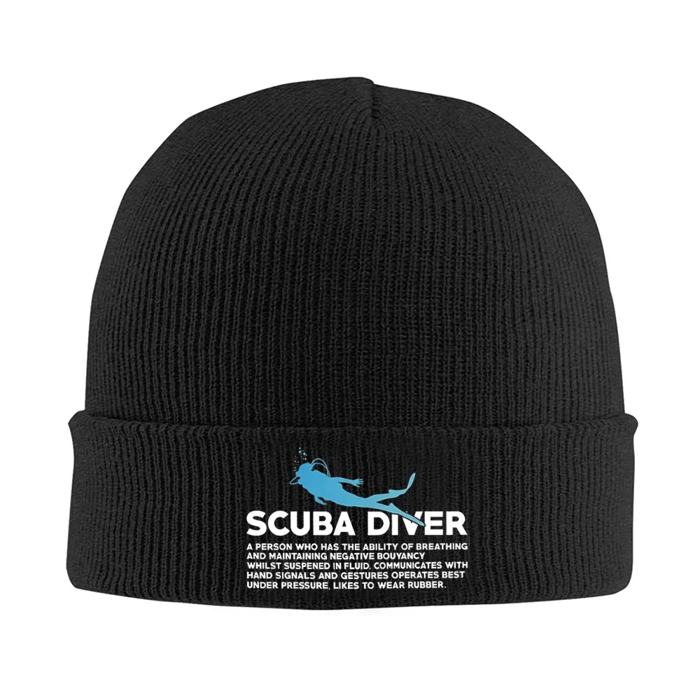 2026 Diver breathing fluid hand signals Men Women Unisex Knitted Hat Beanie Pullover Cap Winter Thermal Warm Christmas Outdoor C